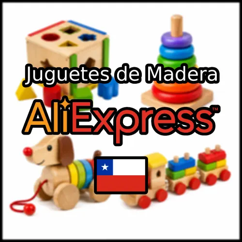 juguetes de madera en AliExpress Chile