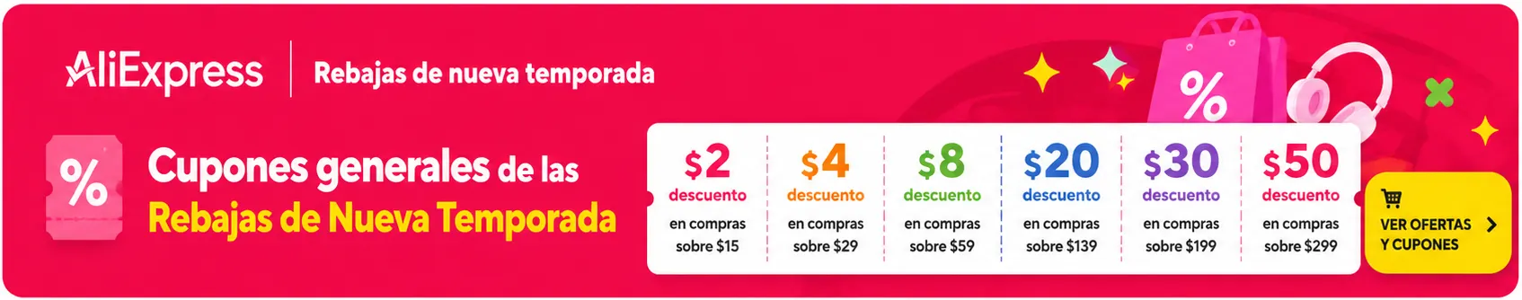 ¿Qué cupón de AliExpress me conviene? en AliExpress Chile