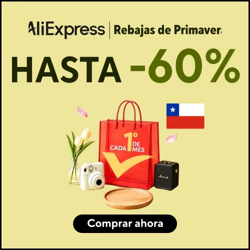 rebajas de primavera en AliExpress Chile