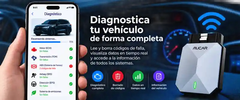 Funciones de diagnóstico del MUCAR BT200 Max
