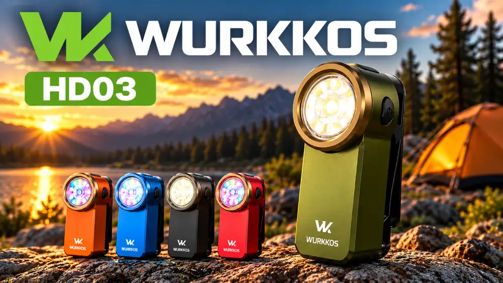 Wurkkos HD03 linterna portátil ultra brillante