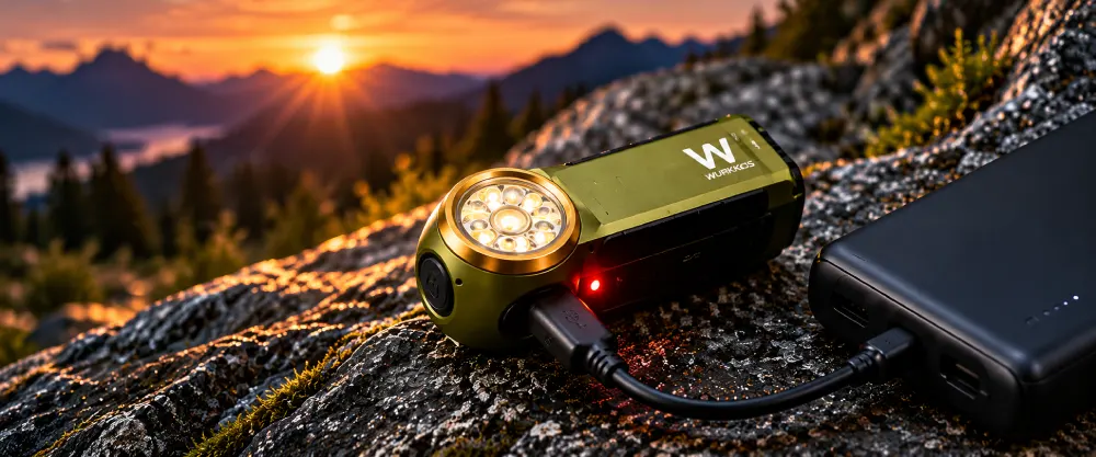 Wurkkos HD03 con carga USB y batería recargable