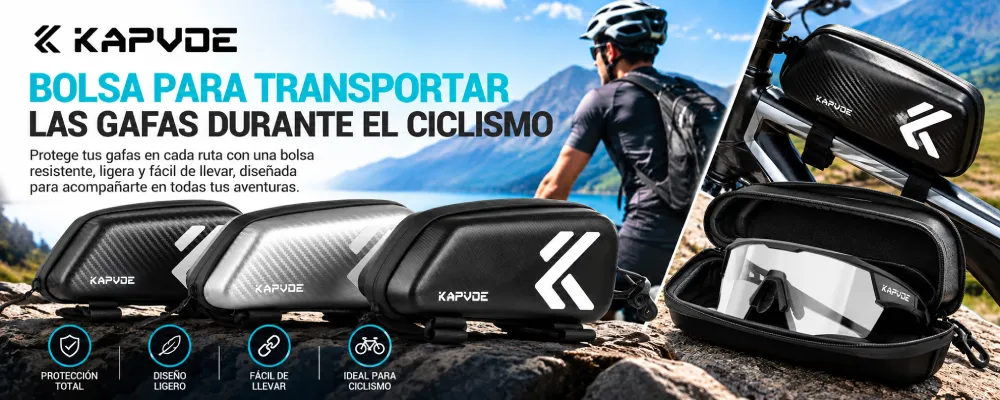 Bolsa para bicicleta incluida con las gafas Kapvoe K198