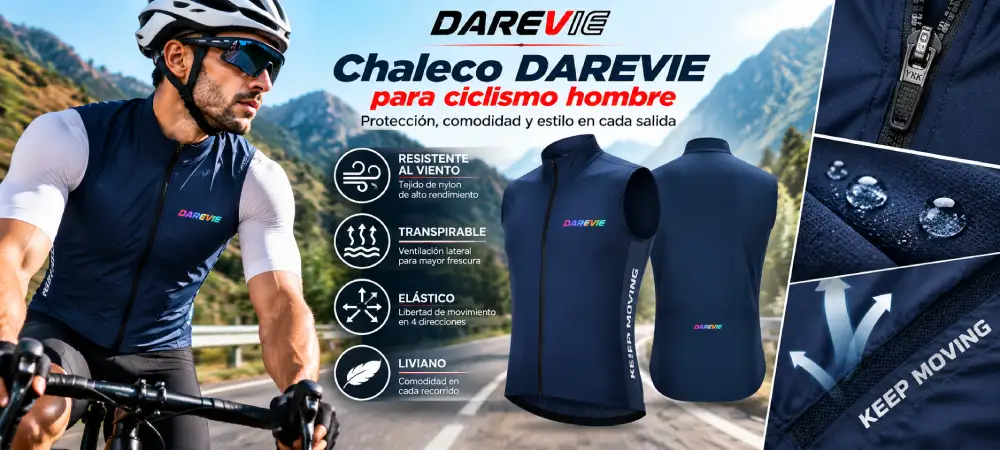 Chaleco DAREVIE DVJ202 para ciclismo hombre disponible en AliExpress
