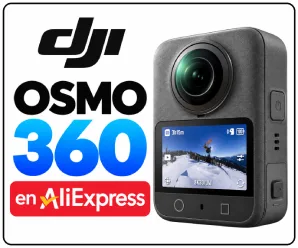 Cámara DJI Osmo 360 en AliExpress: grabación 8K, sensor de 1 pulgada y fotos 360° de 120 MP