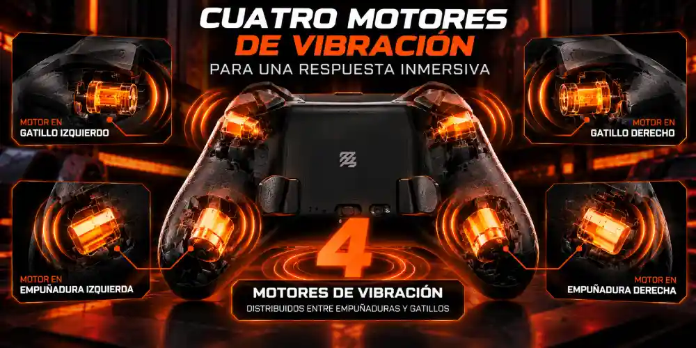 Cuatro motores de vibración del GameSir G7 Pro Zenless Zone Zero