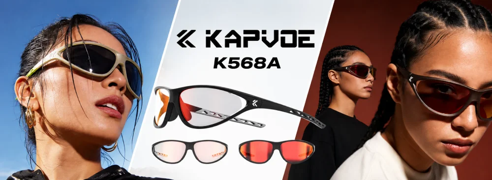 Gafas fotocromáticas Kapvoe K568A para ciclismo disponibles en AliExpress Chile