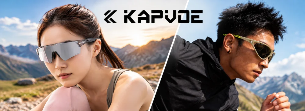 Gafas fotocromáticas Kapvoe para ciclismo disponibles en AliExpress Chile