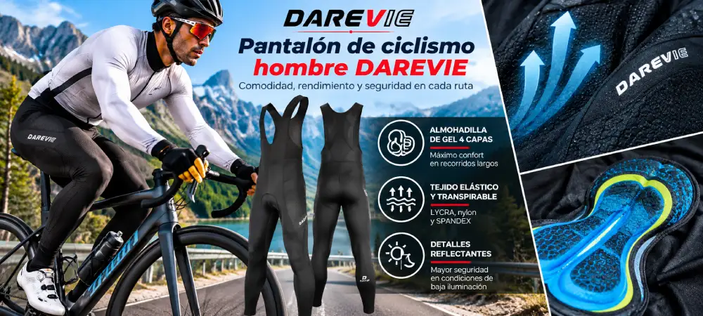 Pantalón largo DAREVIE DVP010 para ciclismo hombre disponible en AliExpress